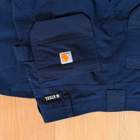 Carhartt Steel Relaxed Fit Double Front Multi-Pocket Cargo Trousers - Picture 11 of 11